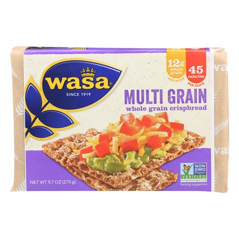 wasa multigrain crispbread glycemic index 5 oz Pack of 4
